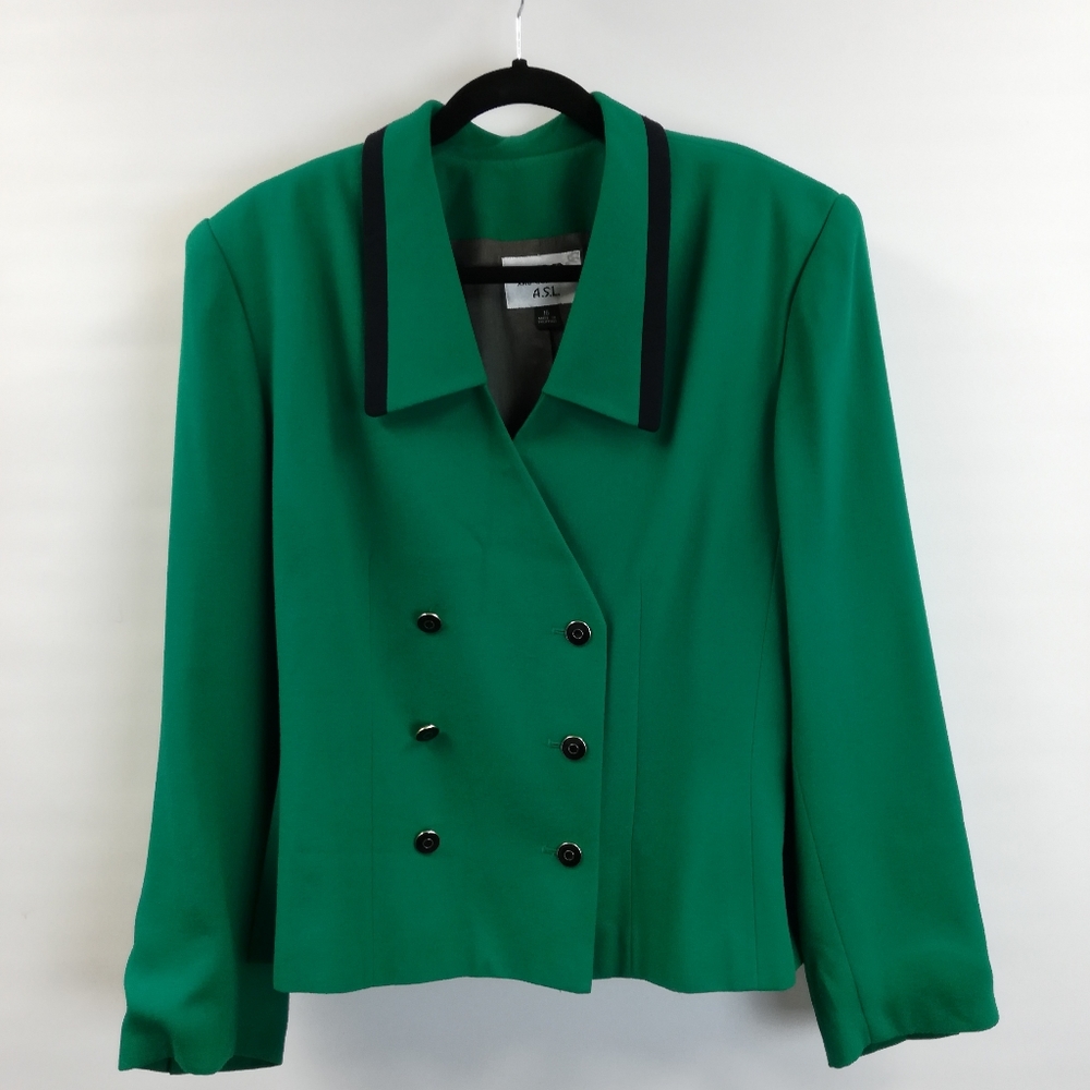 Kasper & Company womens jacket green jacket plus s